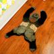Small Rug Hand Tufted Woolen Groovy Gorilla Rug For Kids Room